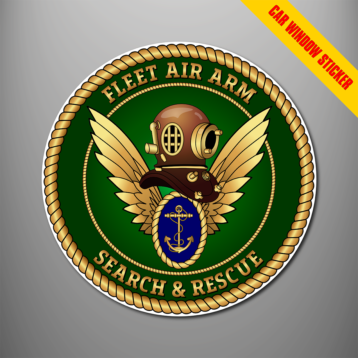 Fleet Air Arm Search and Rescue Diver car window stickers