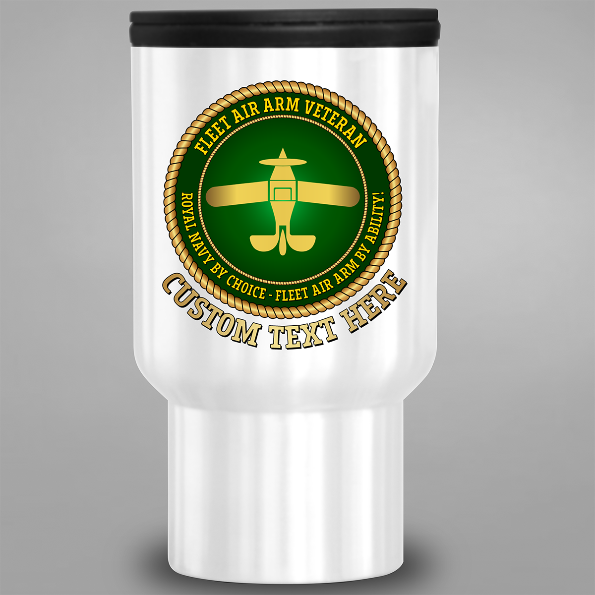 Fleet Air Arm Veteran personalised travel mug