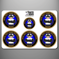 Royal Navy Flight Deck 'Stoker' Self Adhesive Sticker Sheet