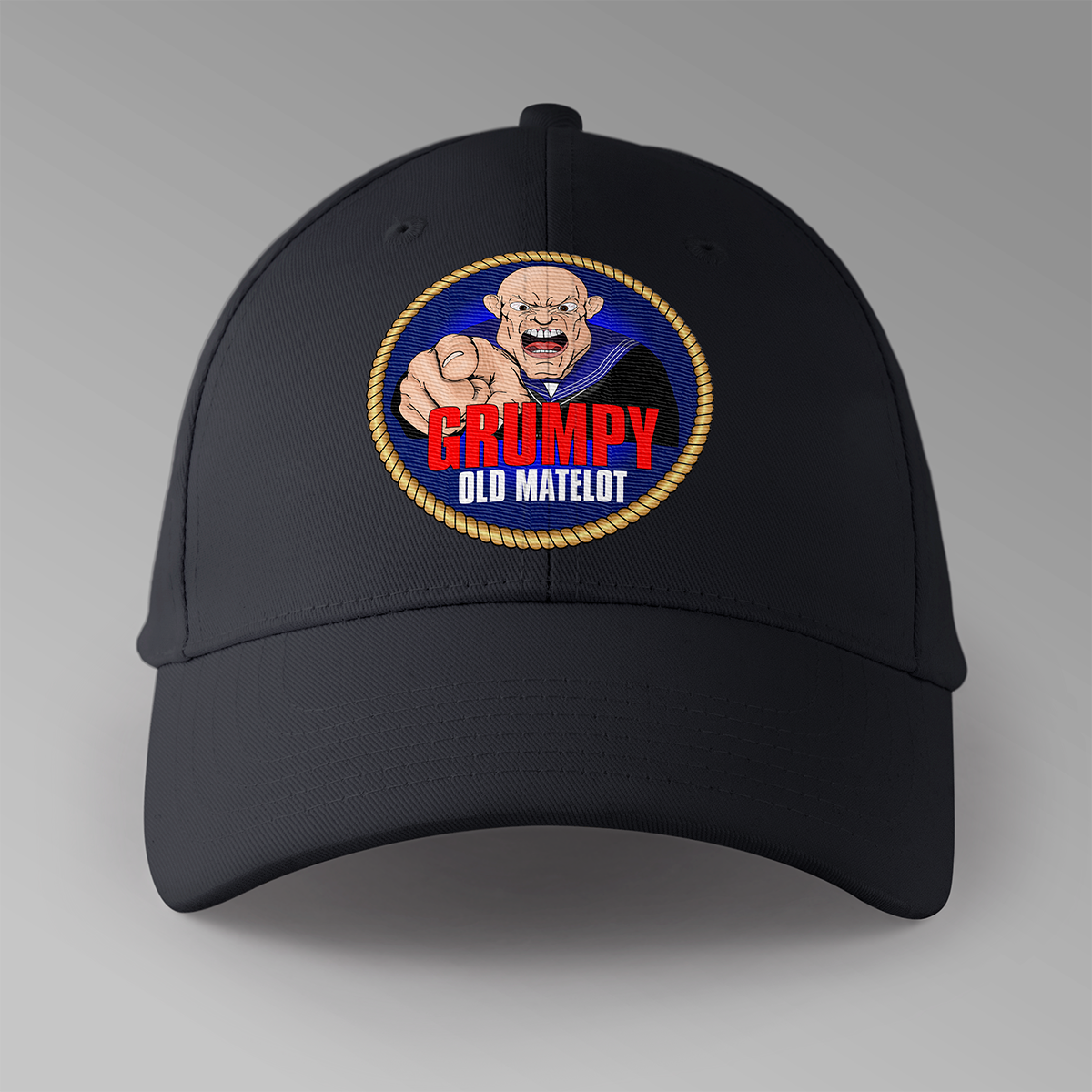 Grumpy Old Matelot Personalised Baseball Cap The Rats Locker