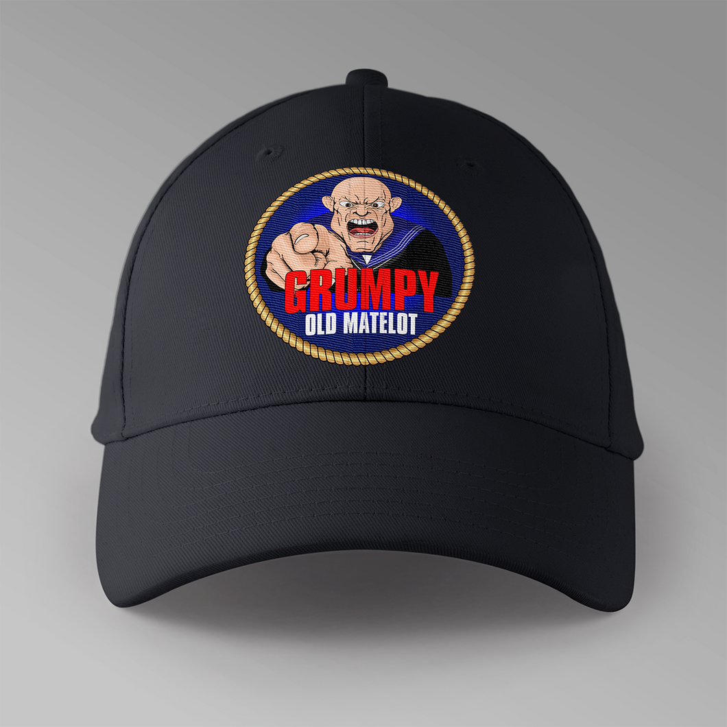 Grumpy Old Matelot Personalised Baseball Cap The Rats Locker