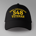 HMS Conqueror S48 Veteran embroidered personalised baseball cap in black