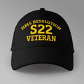 HMS Resolution S22 Veteran embroidered personalised baseball cap in black