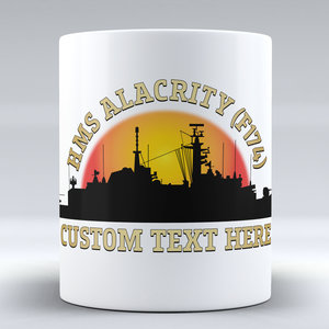 HMS Alacrity F174 Personalised Mug