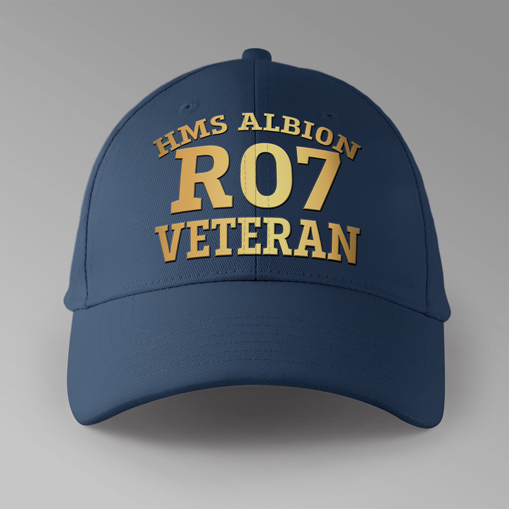 HMS Albion R07 Veteran - Personalised Baseball Cap