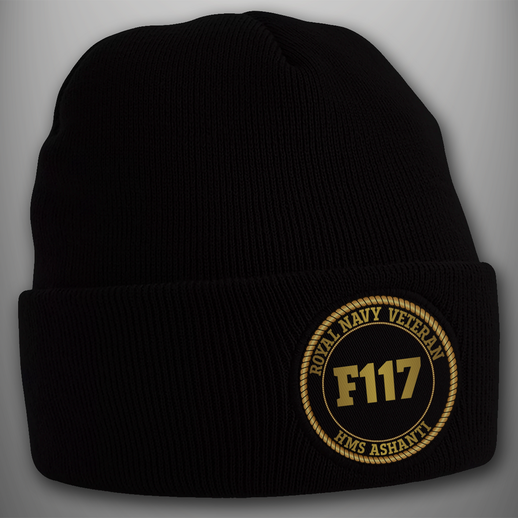 HMS Ashanti F117 - Pennant Number Beanie Hat