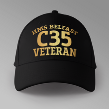 Load image into Gallery viewer, HMS Belfast C35 Veteran - Personalised Baseball Cap
