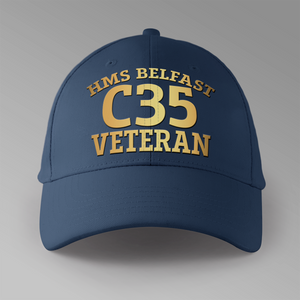HMS Belfast C35 Veteran - Personalised Baseball Cap