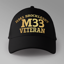 Load image into Gallery viewer, HMS Brocklesby M33 Veteran - Personalised Baseball Cap

