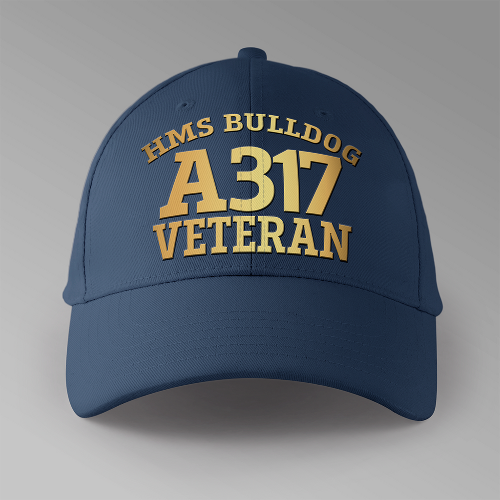 HMS Bulldog A317 Veteran - Personalised Baseball Cap