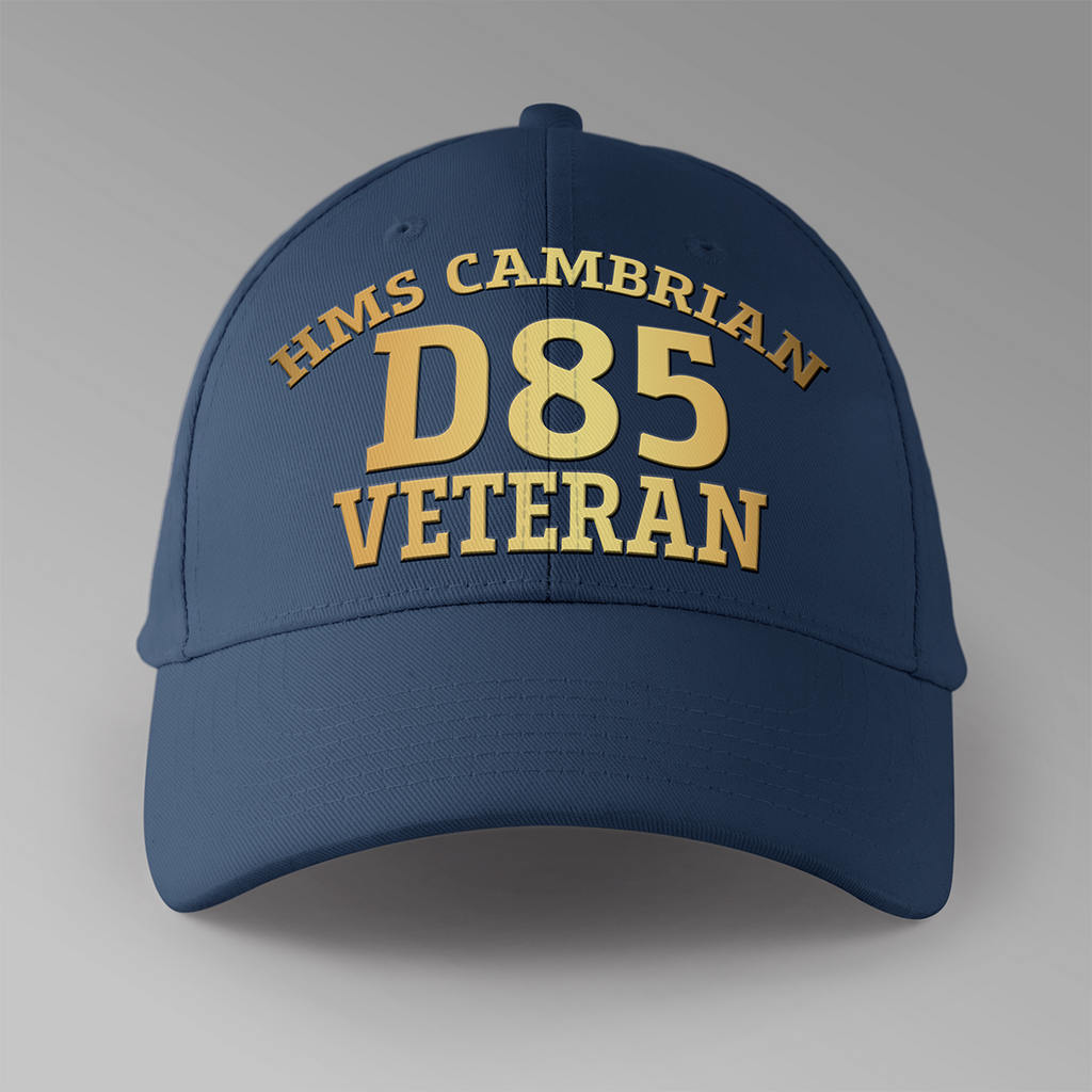 HMS Cambrian D85 Veteran - Personalised Baseball Cap