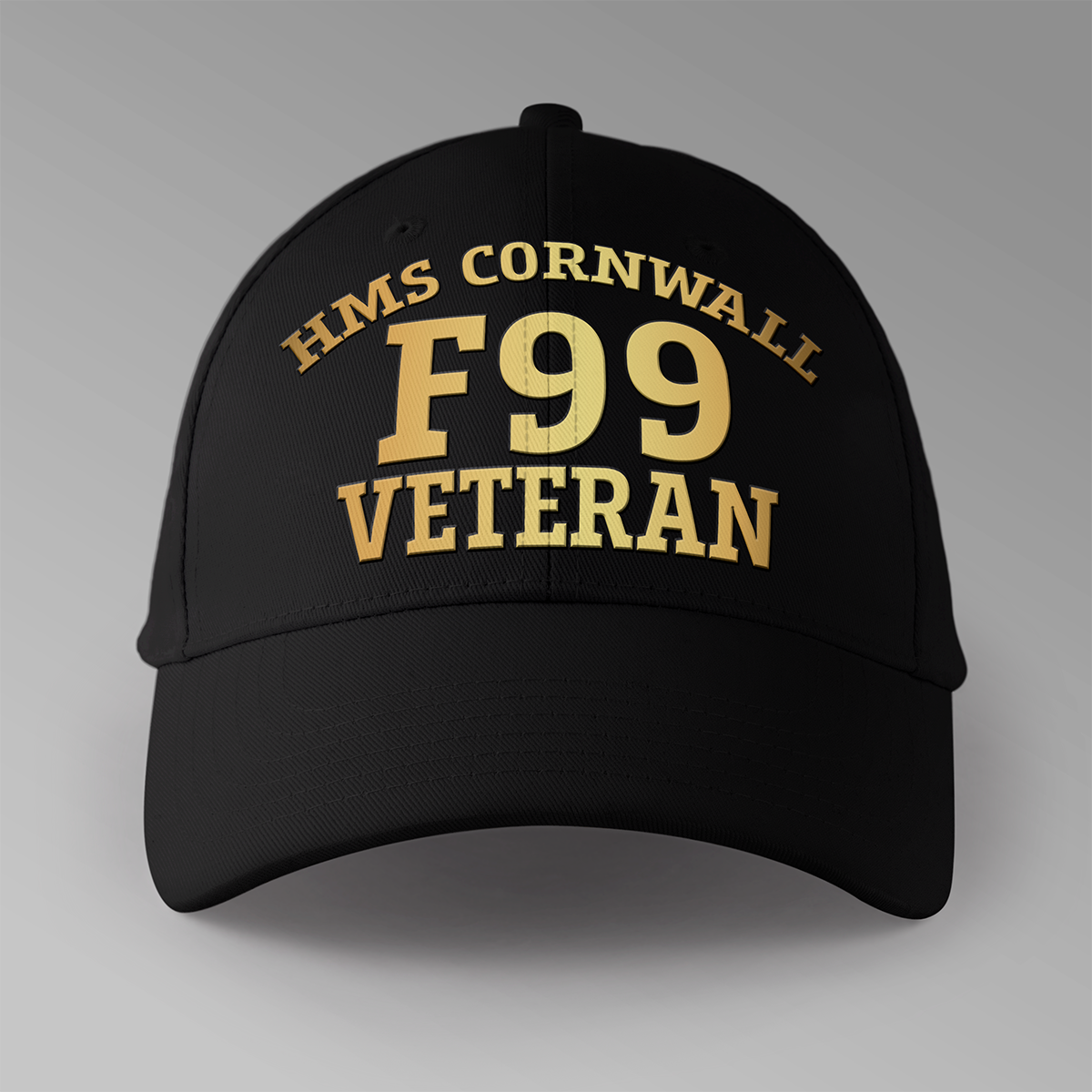 HMS Cornwall F99 Veteran - Personalised Baseball Cap