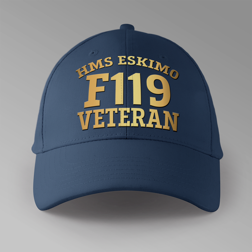 HMS Eskimo F119 Veteran - Personalised Baseball Cap