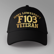 Load image into Gallery viewer, HMS Lowestoft F103 Veteran - Personalised Baseball Cap
