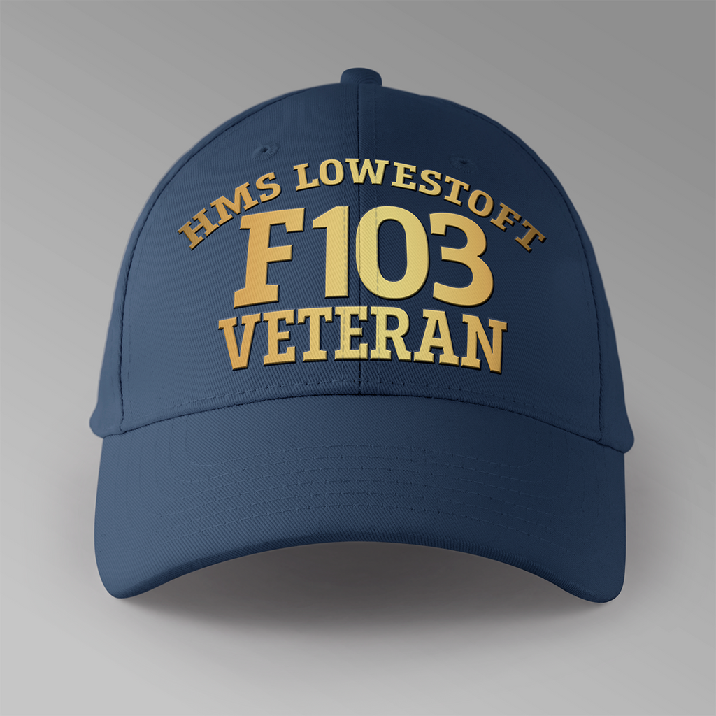 HMS Lowestoft F103 Veteran - Personalised Baseball Cap
