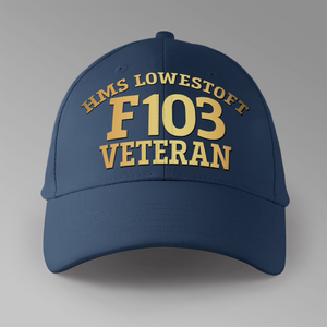 HMS Lowestoft F103 Veteran - Personalised Baseball Cap