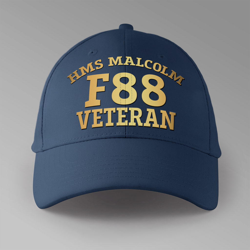 HMS Malcolm F88 Veteran - Personalised Baseball Cap