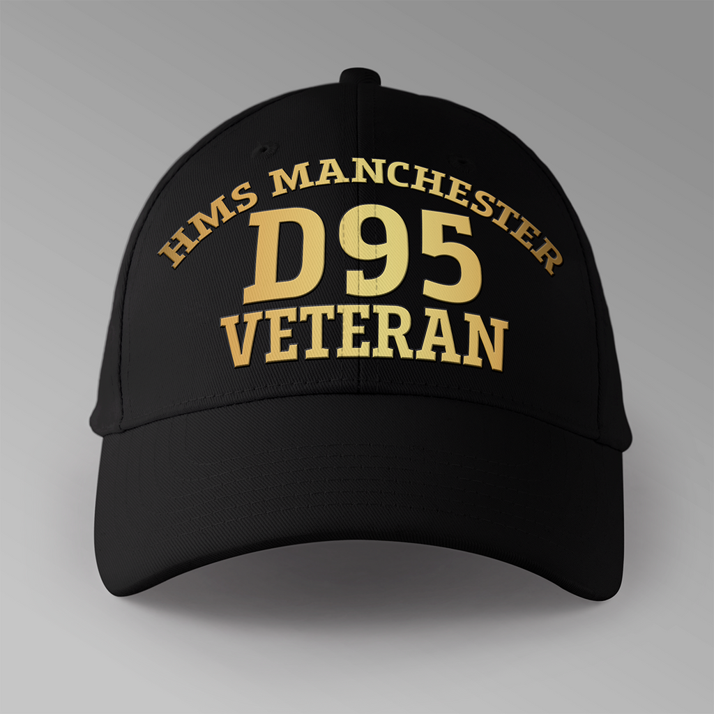 HMS Manchester D95 Veteran - Personalised Baseball Cap