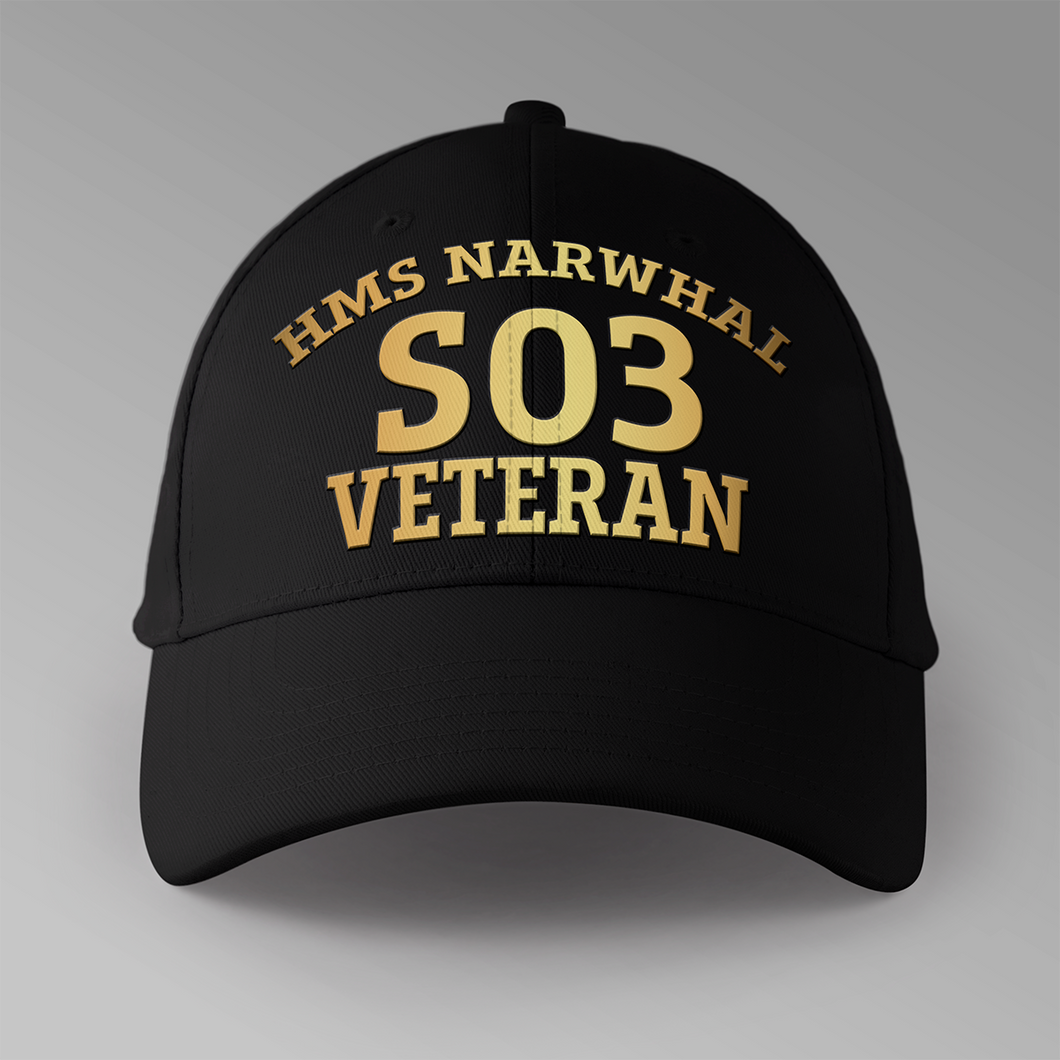 HMS Narwhal S03 Veteran - Personalised Baseball Cap