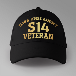 HMS Onslaught S14 Veteran - Personalised Baseball Cap
