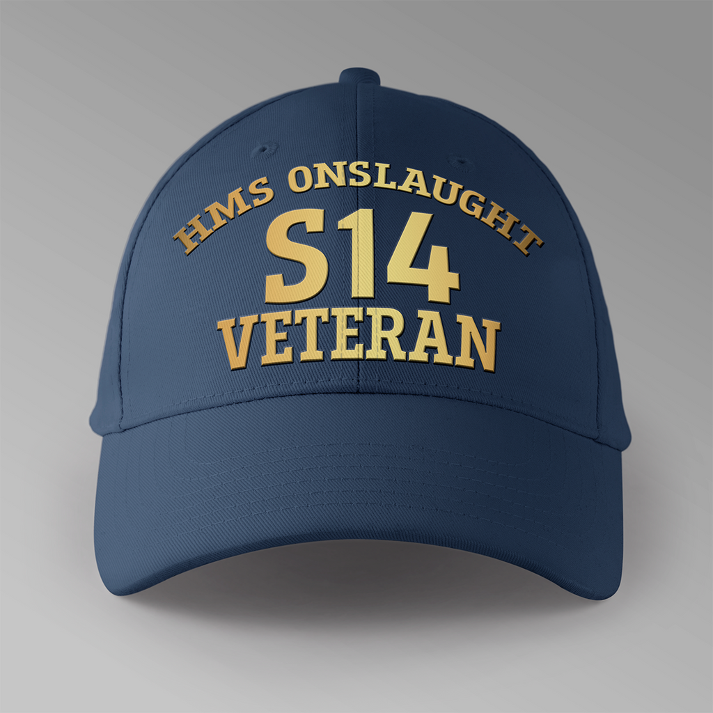 HMS Onslaught S14 Veteran - Personalised Baseball Cap