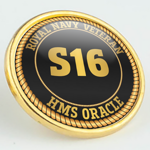 HMS Oracle S16 Pennant Number Pin/Lapel Badge