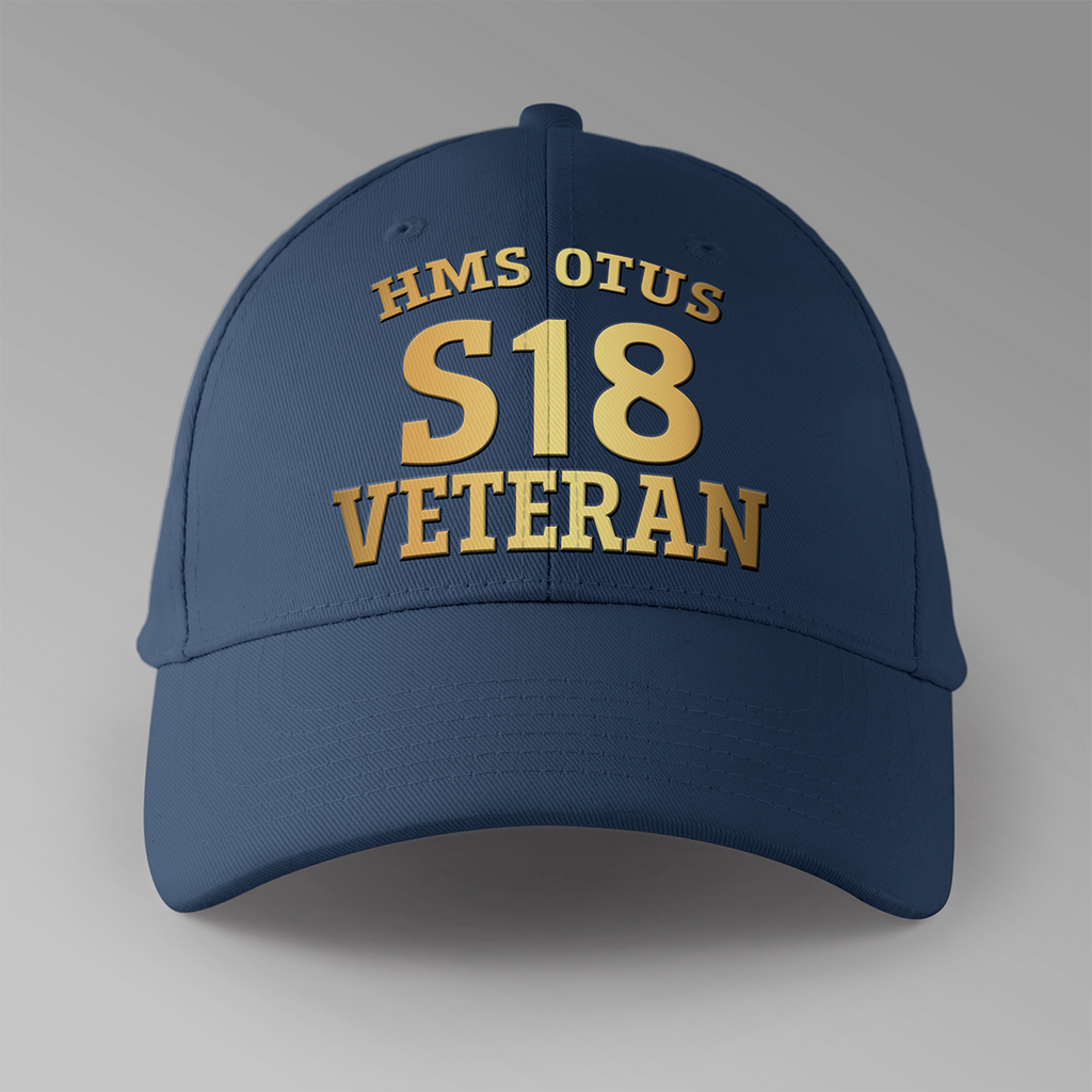 HMS Otus S18 Veteran - Personalised Baseball Cap