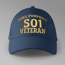 Load image into Gallery viewer, HMS Porpoise S01 Veteran - Personalised Baseball Cap
