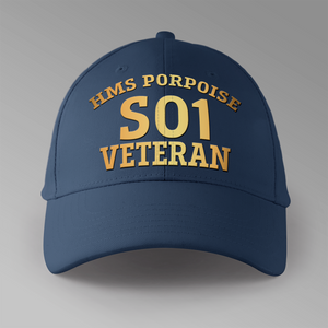 HMS Porpoise S01 Veteran - Personalised Baseball Cap