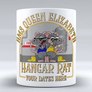 HMS Queen Elizabeth Aircraft Handler 'Roof Rat/Hangar Rat' - Personalised Mug