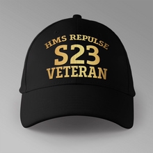Load image into Gallery viewer, HMS Repulse S23 Veteran - Personalised Baseball Cap
