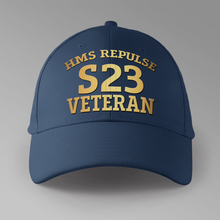 Load image into Gallery viewer, HMS Repulse S23 Veteran - Personalised Baseball Cap

