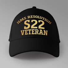 Load image into Gallery viewer, HMS Resolution S22 Veteran - Personalised Baseball Cap
