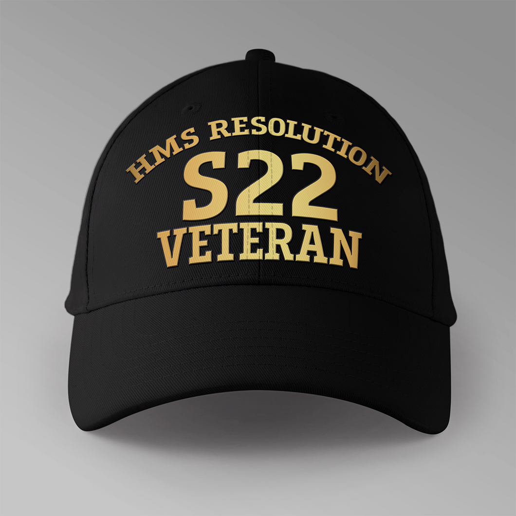 HMS Resolution S22 Veteran - Personalised Baseball Cap