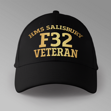 Load image into Gallery viewer, HMS Salisbury F32 Veteran - Personalised Baseball Cap

