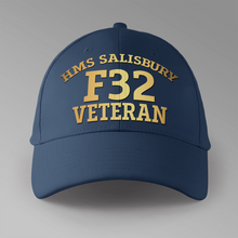 Load image into Gallery viewer, HMS Salisbury F32 Veteran - Personalised Baseball Cap
