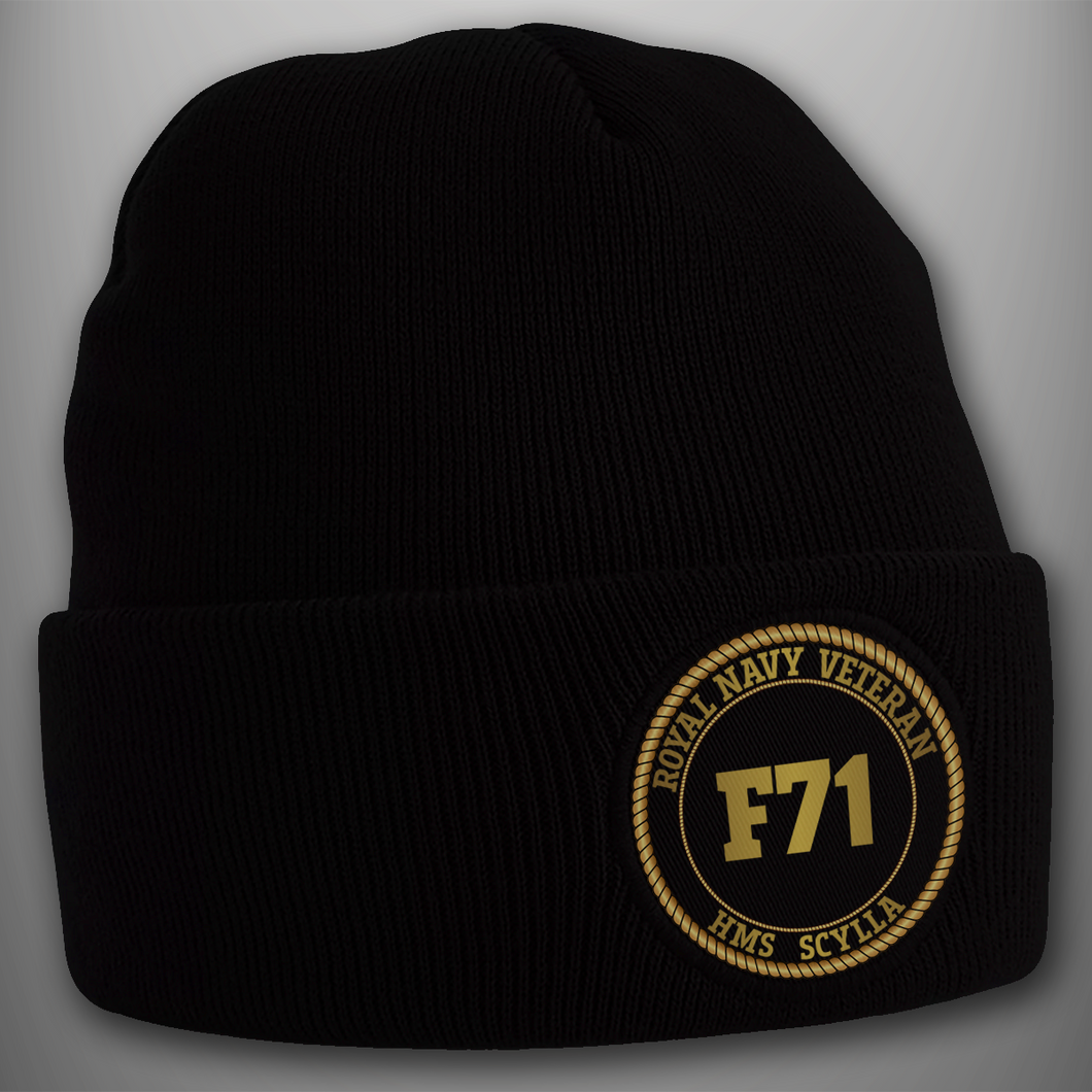 HMS Scylla F71 - Pennant Number Beanie Hat