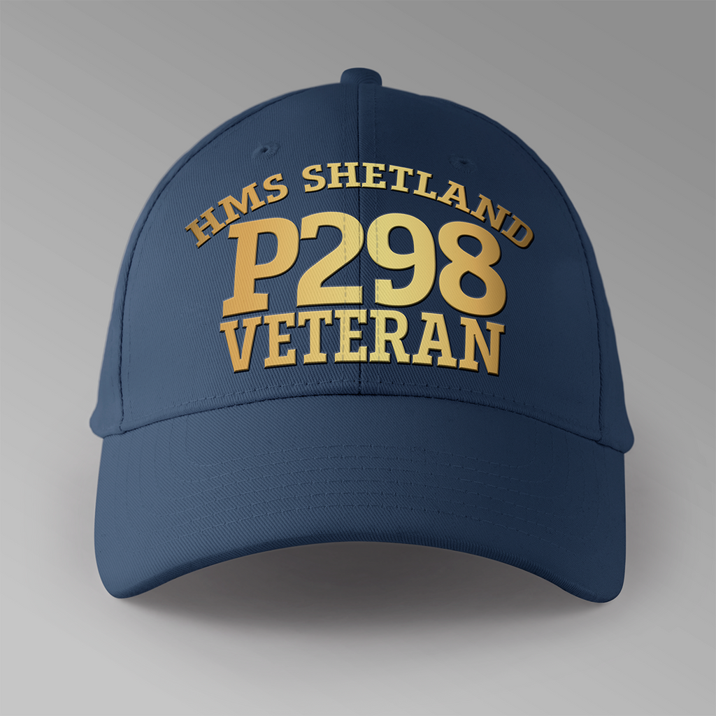 HMS Shetland P298 Veteran - Personalised Baseball Cap