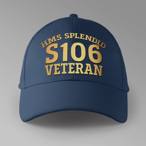 HMS Splendid S106 Veteran - Personalised Baseball Cap