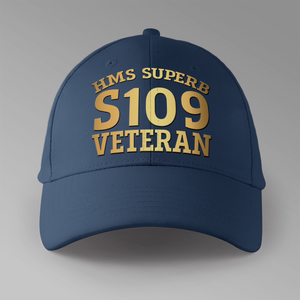 HMS Superb S109 Veteran - Personalised Baseball Cap