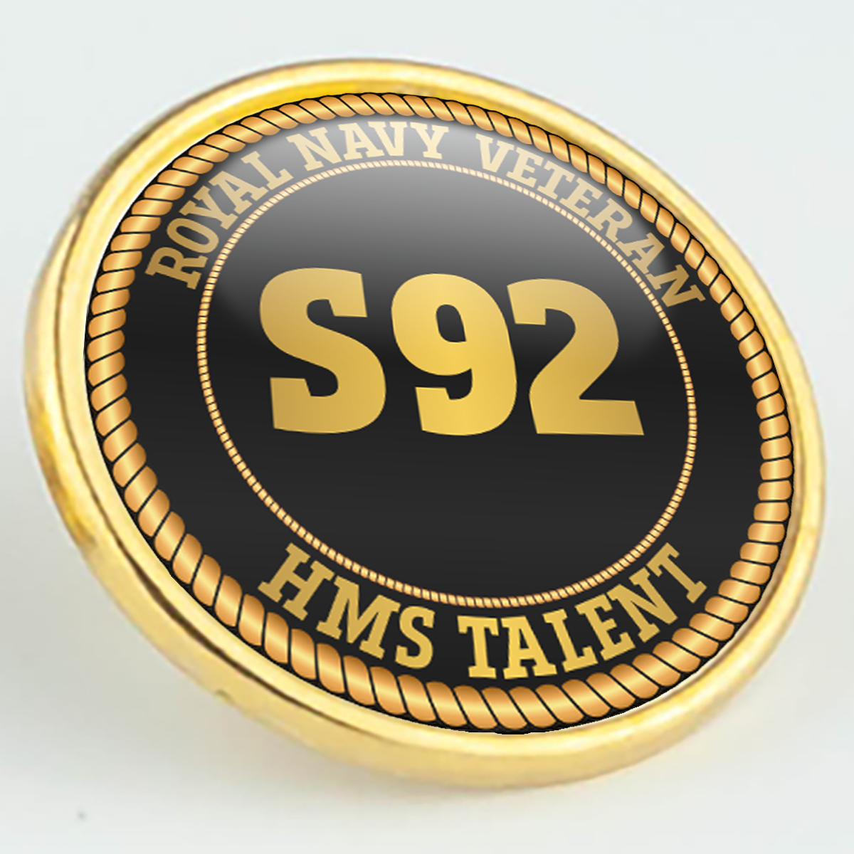 HMS Talent S92 Pennant Number Pin/Lapel Badge