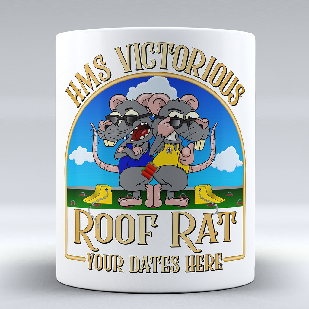 HMS Victorious Aircraft Handler 'Roof Rat/Hangar Rat' - Personalised Mug