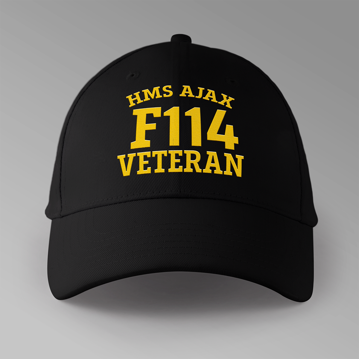 HMS Ajax F114 Veteran - Embroidered Personalised Baseball Cap