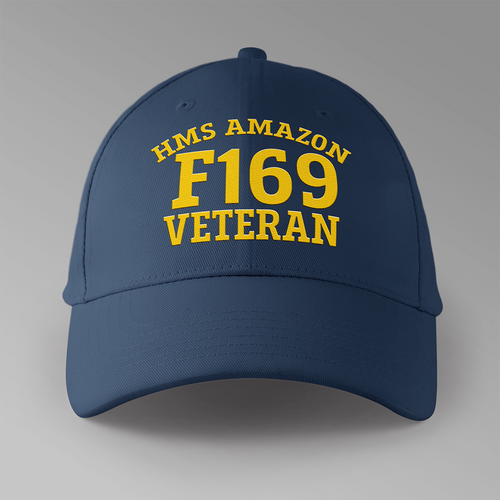 HMS Amazon F169 Veteran - Embroidered Personalised Baseball Cap