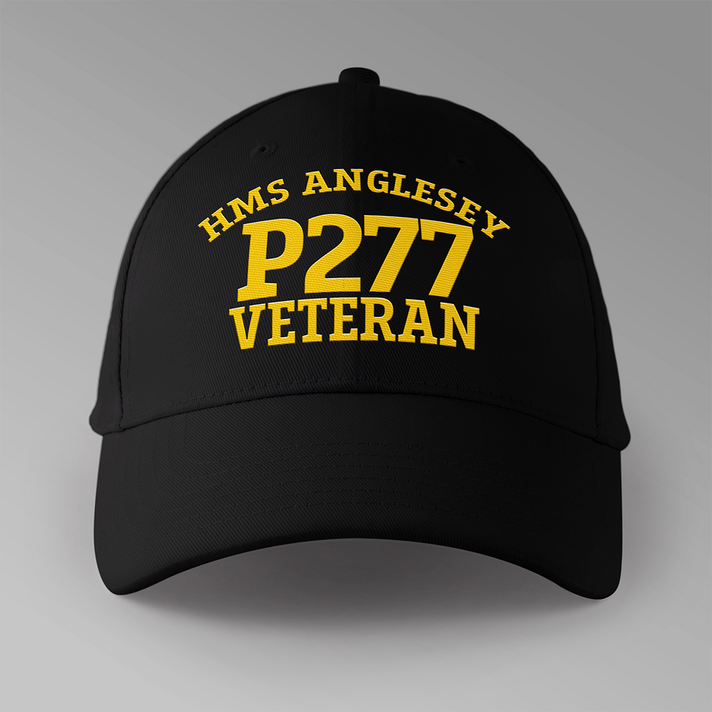 HMS Anglesey P277 Veteran - Embroidered Personalised Baseball Cap