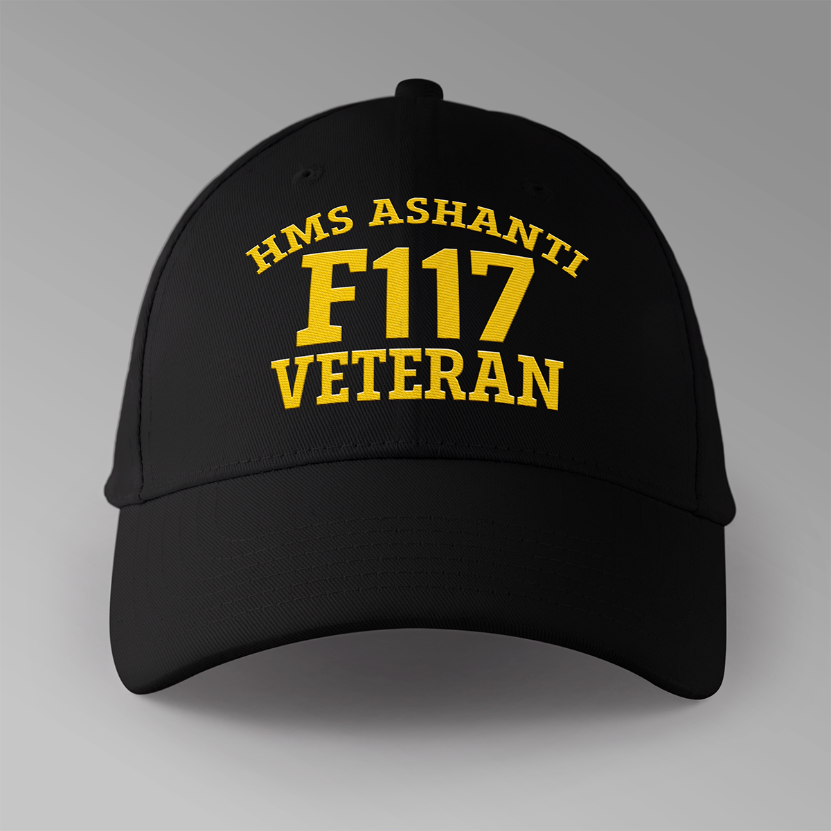 HMS Ashanti F117 Veteran - Embroidered Personalised Baseball Cap