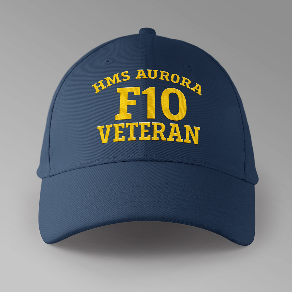 HMS Aurora F10 Veteran - Embroidered Personalised Baseball Cap