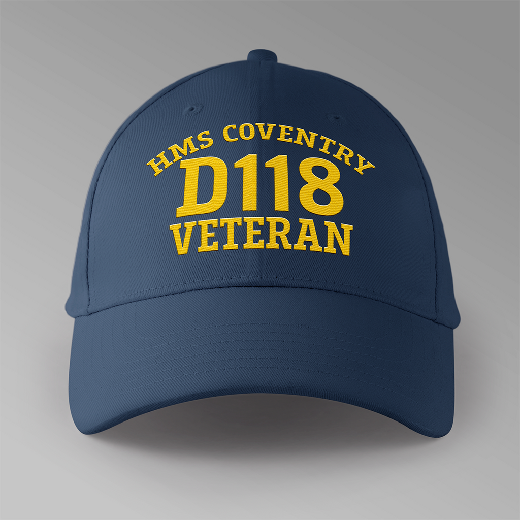 HMS Coventry D108 Veteran - Embroidered Personalised Baseball Cap