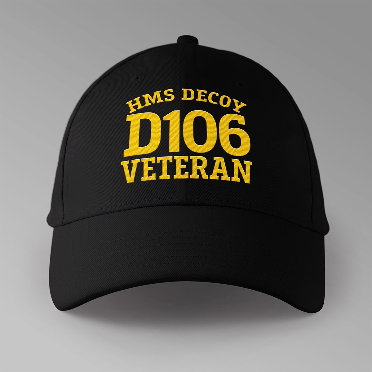 HMS Decoy D106 Veteran - Embroidered Personalised Baseball Cap – The ...