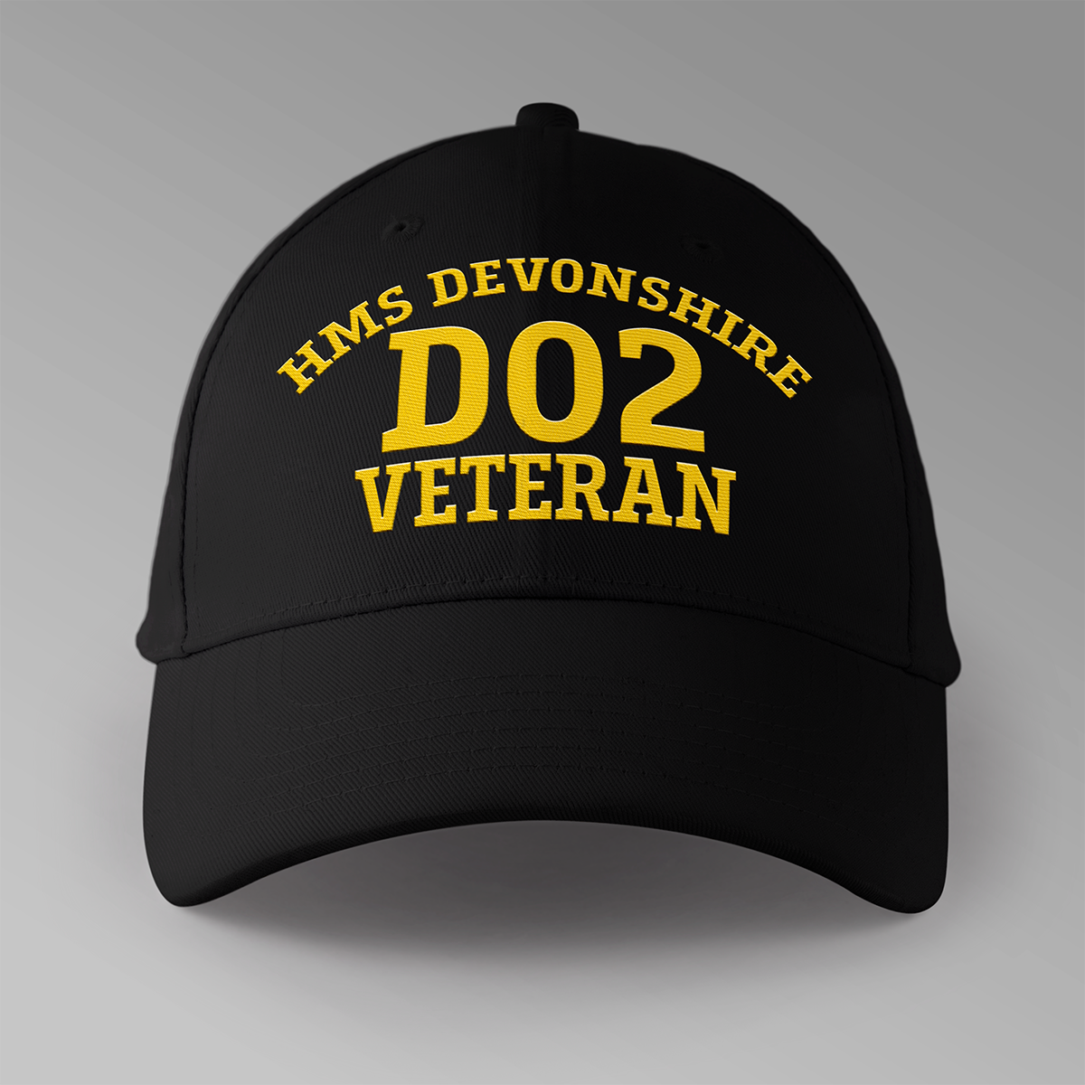 HMS Devonshire D02 Veteran - Embroidered Personalised Baseball Cap